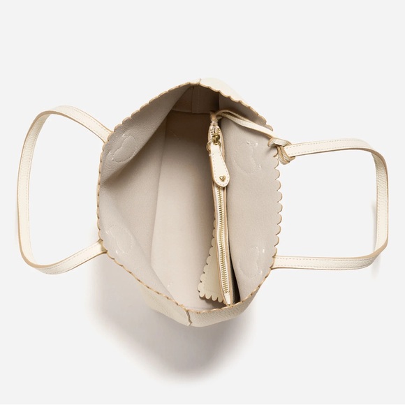 Stoney Clover Lane Leather Pittsford Little Tote in Vanilla - Picture 3 of 7